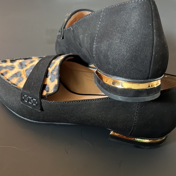 Franco Sarto Size 6.5 Suede Leopard Flats - Picture 6 of 6